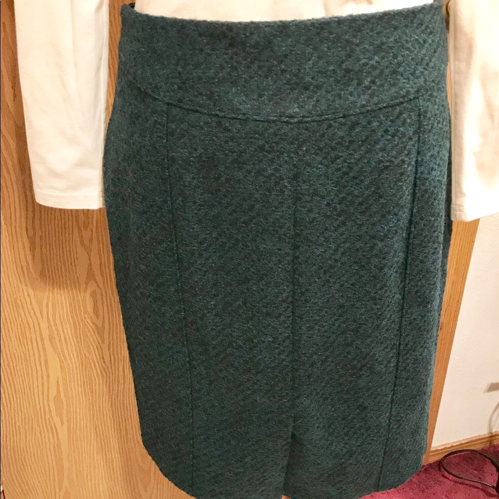 Banana Republic Teal Tweed Pencil Skirt